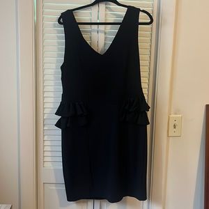 Black wedding guest dress